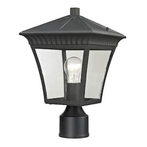 Ridgewood 1-Light Outdoor Matte Textured Black Post Lantern