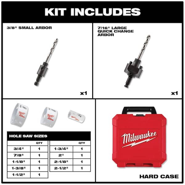 Hole Dozer General Purpose Hole Saw Set with Titanium Drill Bit Set, Spade Bit Set & Oscillating Wood Blades (47-Piece)