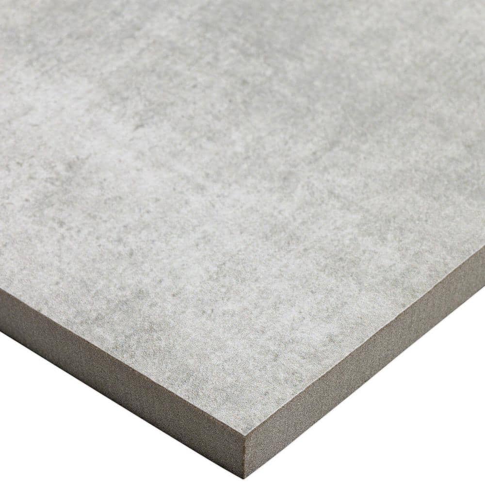 Essential Silver Matte Porcelain Wall & Floor Tile 12" x 24"