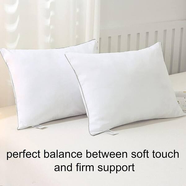 Shatex Pillows Standard Size Set of 2 Easy Care Firm Pillow Cooling Pillows  for Sleeping Bed Pillow 20 in.x26 in. MGBPWHFS-1 - The Home Depot