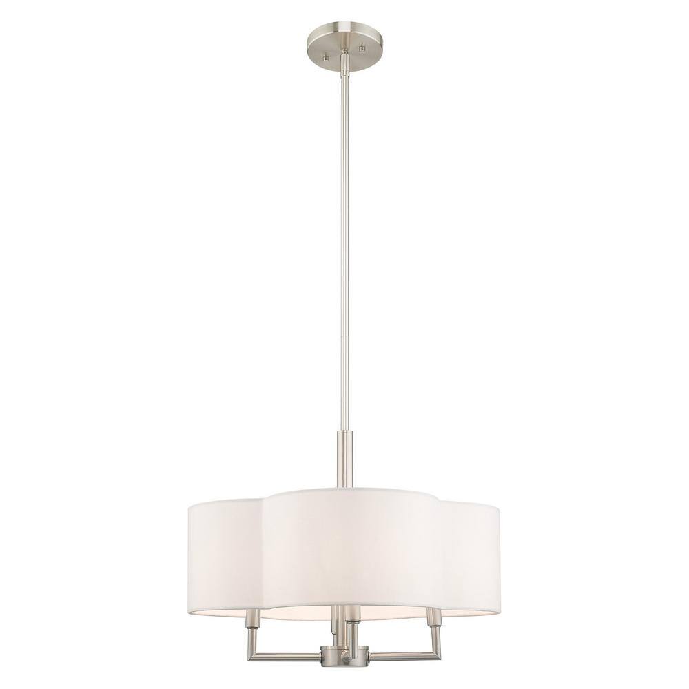 Chelsea Brushed Nickel 4-Light Mini Drum Chandelier
