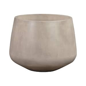 11 in Tall Amethyst Concrete Indoor or Outdoor Planter in White