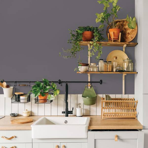 Glidden Premium 1 gal. #PPG1003-6 Cracked Slate Satin Interior
