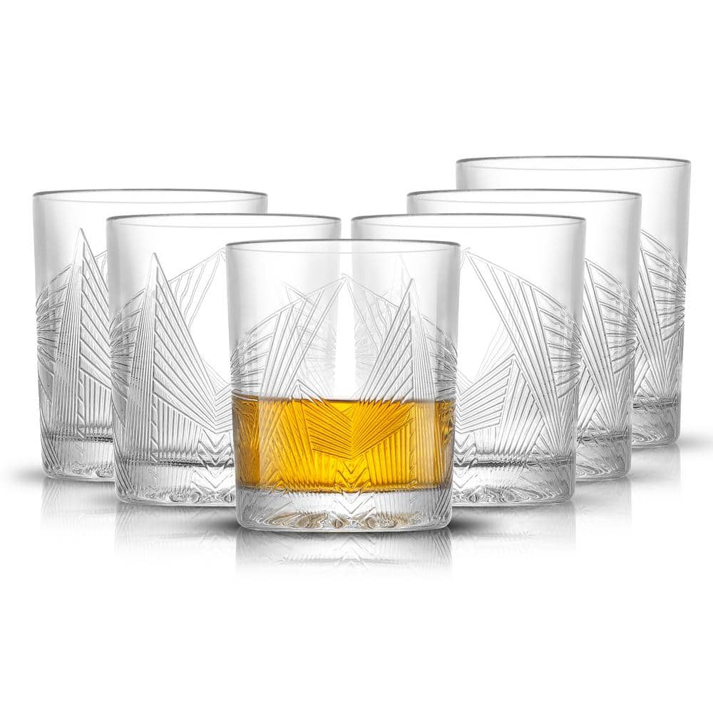 Buy Gatsby Art Deco 10 oz. Double Old Fashioned Whiskey Glasses (Set of