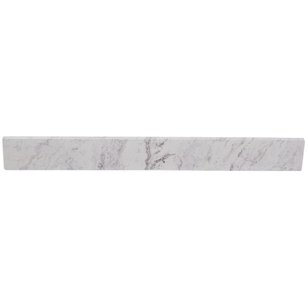 Home Decorators Collection 31 in. W Cultured Marble Vanity Backsplash in Lunar