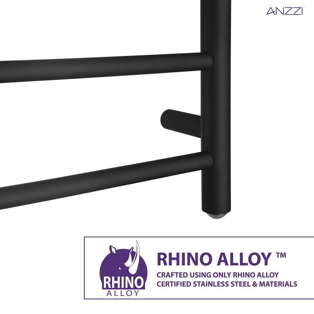Matte Black Stainless Steel Wall Mounted Towel Warmer