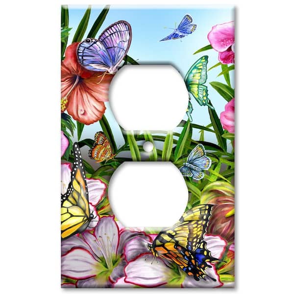 Art Plates Blue Butterflies - Outlet Cover