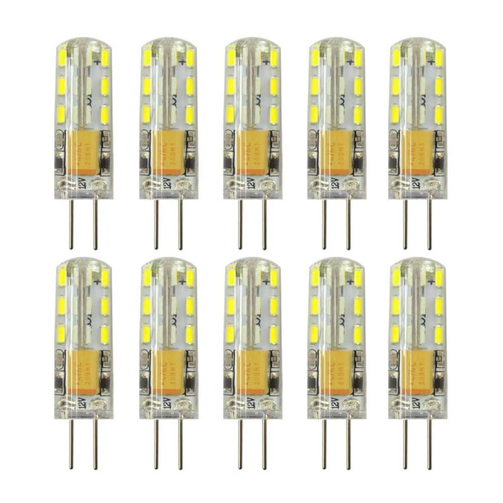 10-Piece 1.5-Watts Equivalent T3 Halogen Bulb Replacement Landscape Bulbs, Specialty White 6000K JC Bi-Pin Base Lights price history on PriceWatchPro