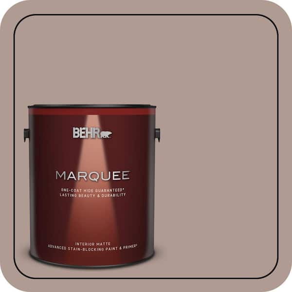 BEHR MARQUEE 1 gal. #N170-4 Coffee with Cream One-Coat Hide Matte Interior Paint & Primer