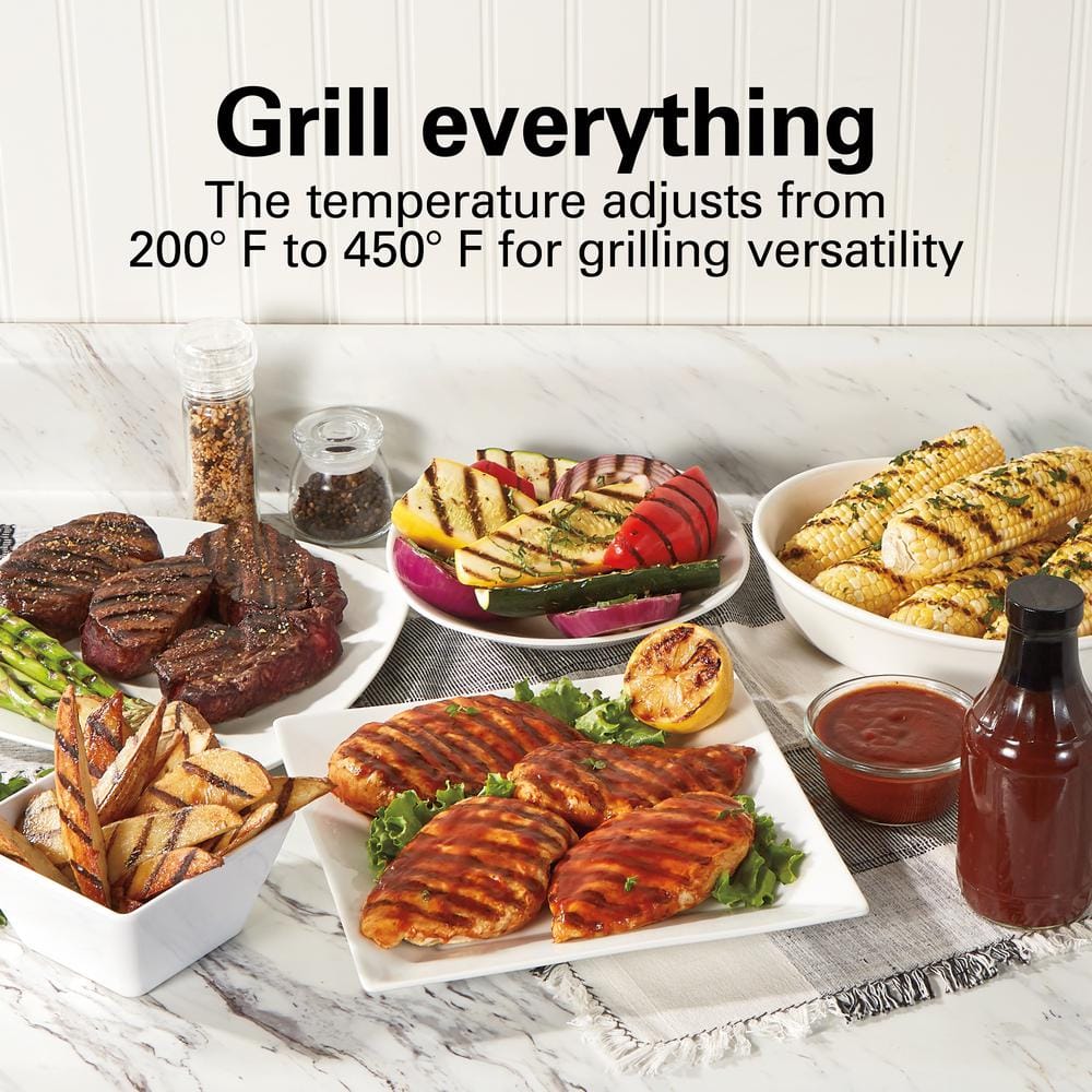 Stainless Steel Electric Indoor Searing Grill with Viewing Window