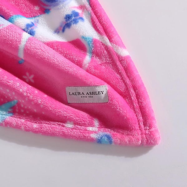 Laura Ashley Kids Ultra Soft Plush Throw, 60 x 50 - Unicorn Utopia