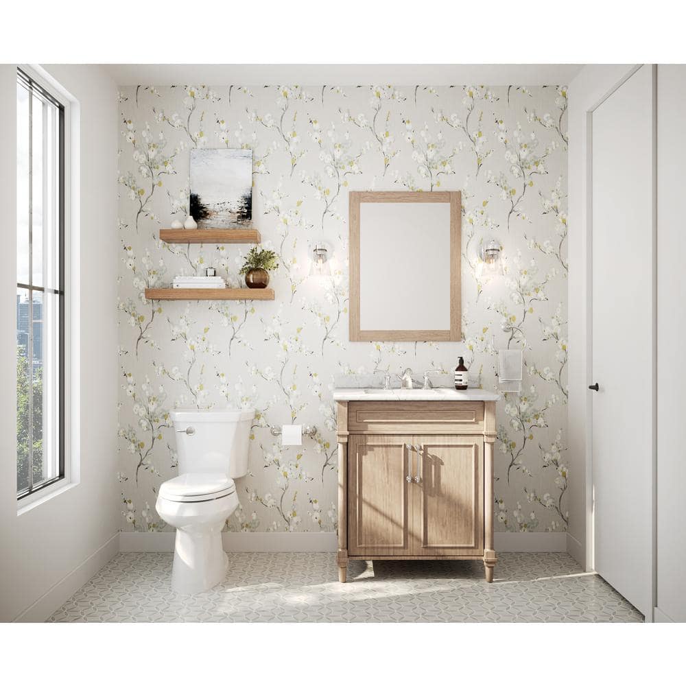 Mirei Grey Floral Peel & Stick Vinyl Wallpaper