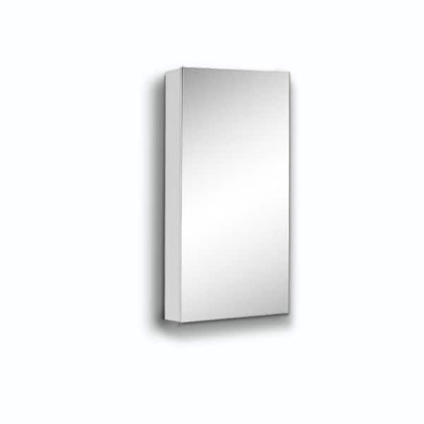 Andrea 15 in. W x 30 in. H Large Rectangular Recessed or Surface Mount Medicine Cabinet with Mirror