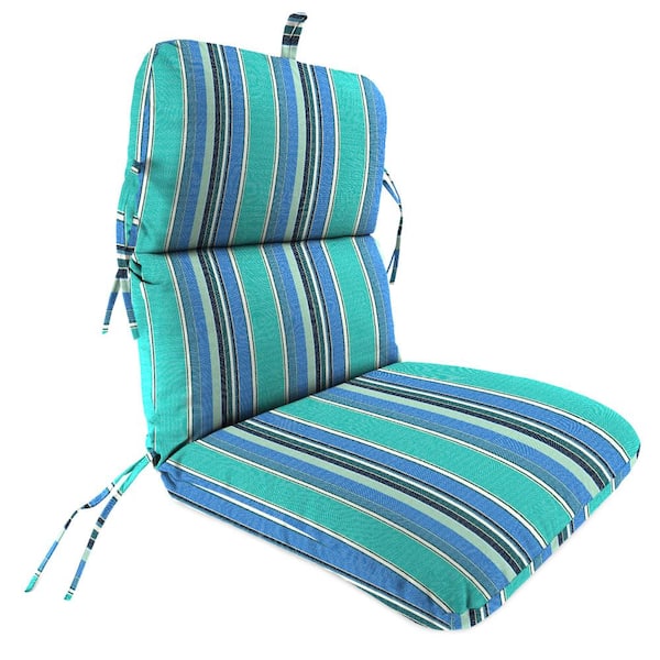 Jordan Manufacturing 22 in. L x 45 in. W x 5 in. H Outdoor Dining Chair Cushion in Sunbrella Dolce Oasis