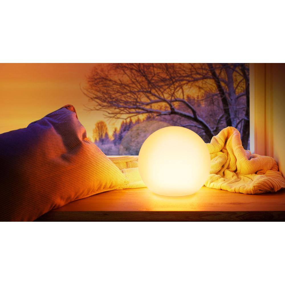 White Portable Smart LED Lamp with Adjustable Brightness