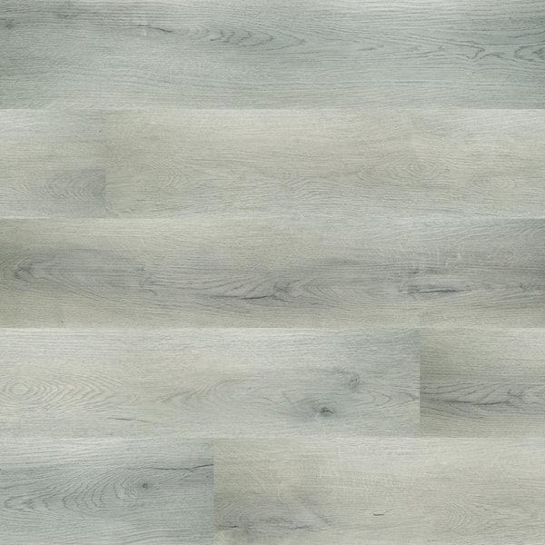 A&A Surfaces Harlow Fog 20 MIL x 9 in. x 60 in. Waterproof Click Lock Luxury Vinyl Plank Flooring (48-Cases/897.6 sq. ft./Pallet)