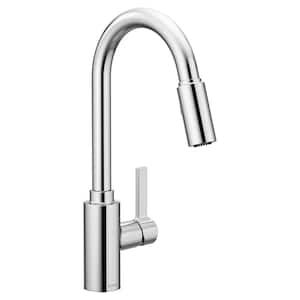 Genta LX Single-Handle Pull-Down Sprayer Kitchen Faucet with Reflex in Chrome