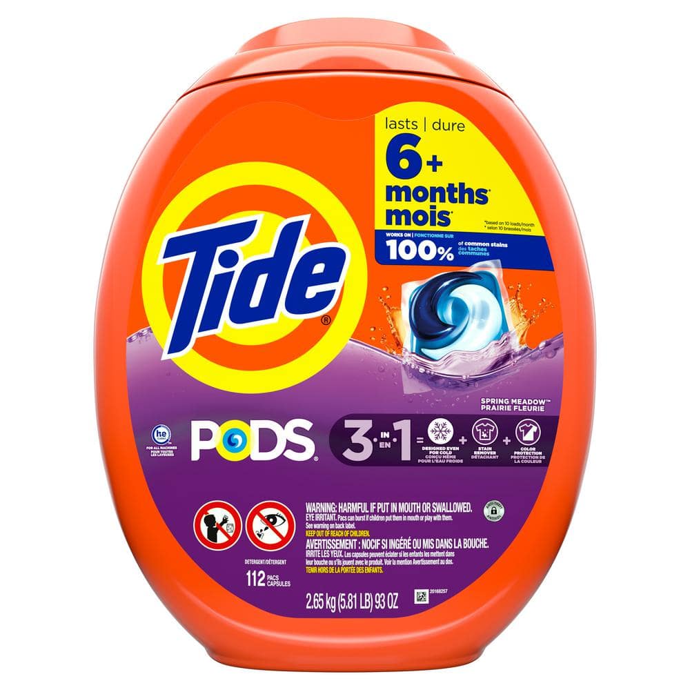 UPC 030772032503 product image for Spring Meadow Scent Liquid Laundry Detergent Pods (112-Count) | upcitemdb.com