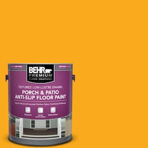 1 gal. #P270-7 Sunny Side Up Textured Low-Lustre Enamel Interior/Exterior Porch and Patio Anti-Slip Floor Paint