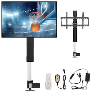Motorized TV Mount Stand Fit for Max 50 in. Height Adjustable 38-65 in. TV Lift With Remote Control