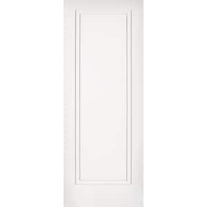 CODEL DOORS 2-Step 34 in. x 80 in. 1-Panel Solid Wood Core White Primed ...