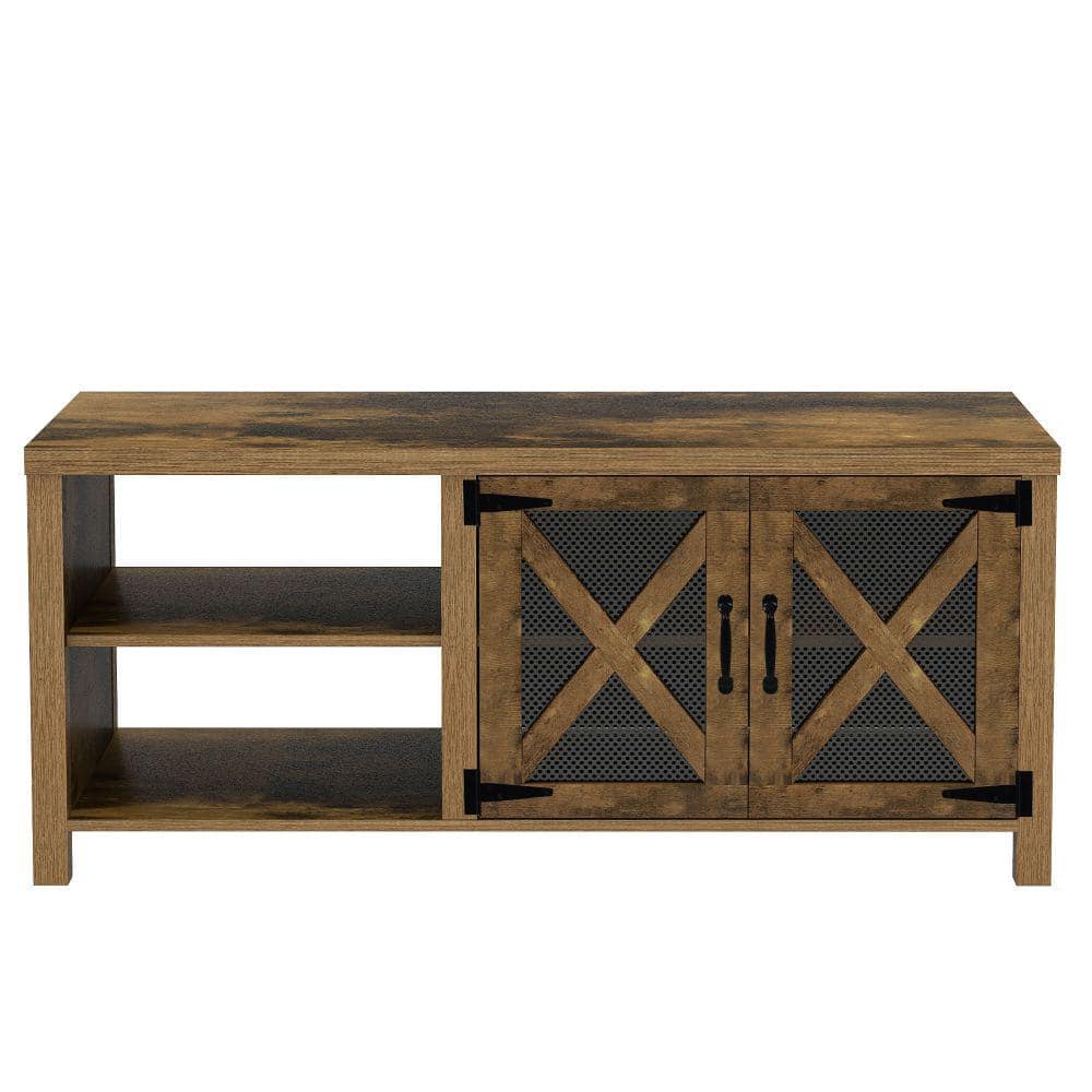 58 in. Dark Brown TV Stand Fits TV's up to 55 in. with Storage