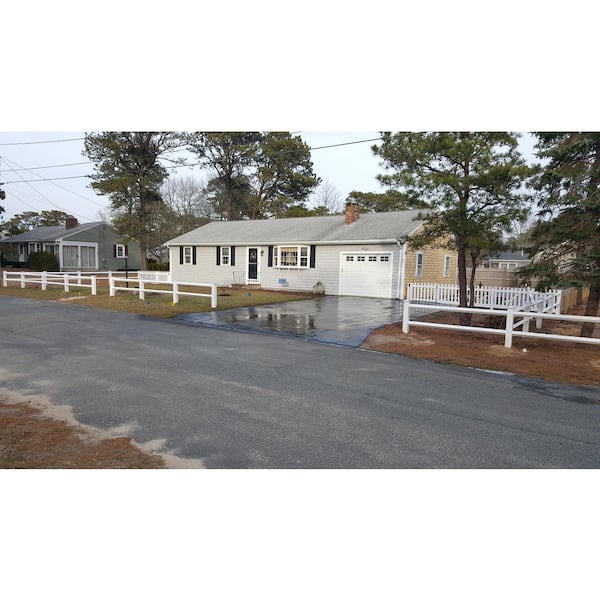 Weatherables 2-Rail Diamond 3 ft x 8 ft White Vinyl Fence Panel