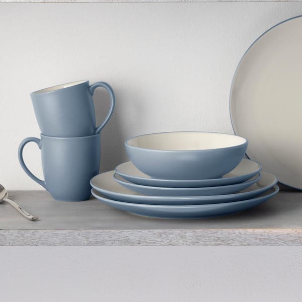 Noritake Colorwave Ice 16-Piece Coupe (Light Blue) Stoneware