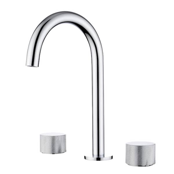Circular X 8 in. Bathroom Sink Widespread Faucet with Drain Assembly