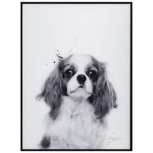 Empire Art Direct Dalmatian Pet Paintings on Printed Glass Encased with A  Black Anodized Frame, 24 x 18 x 1