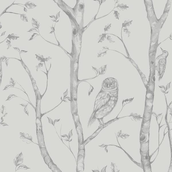 Neptune Grey Forest Grey Paper Strippable Roll (Covers 56.4 sq. ft.)