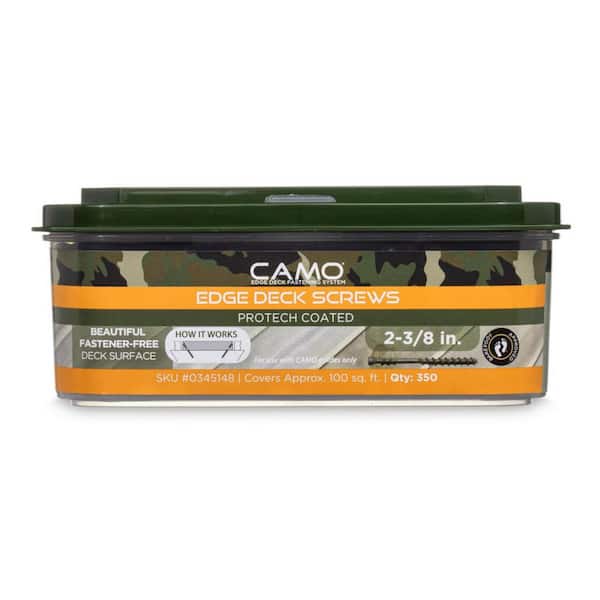 CAMO 2-3/8 in. Exterior Decking Screw - Edge Hidden Deck Fasteners (350-Count)