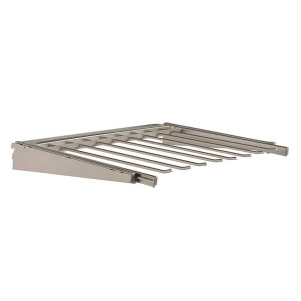 Nickel Steel Clothes Rack 23.75 in. W x 2.875 in. H