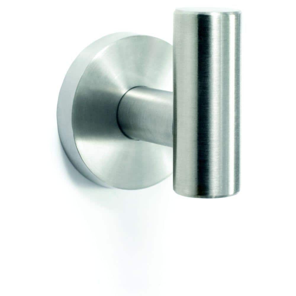 Arrondi Wall Mount Single Robe Hook in Stainless Steel
