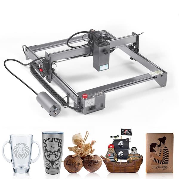 20 Watt Engraving Machine 15.7 in. x 15.7 in. Working Area 10000mm/min with Eye Protection Cutter for Wood Metal Acrylic