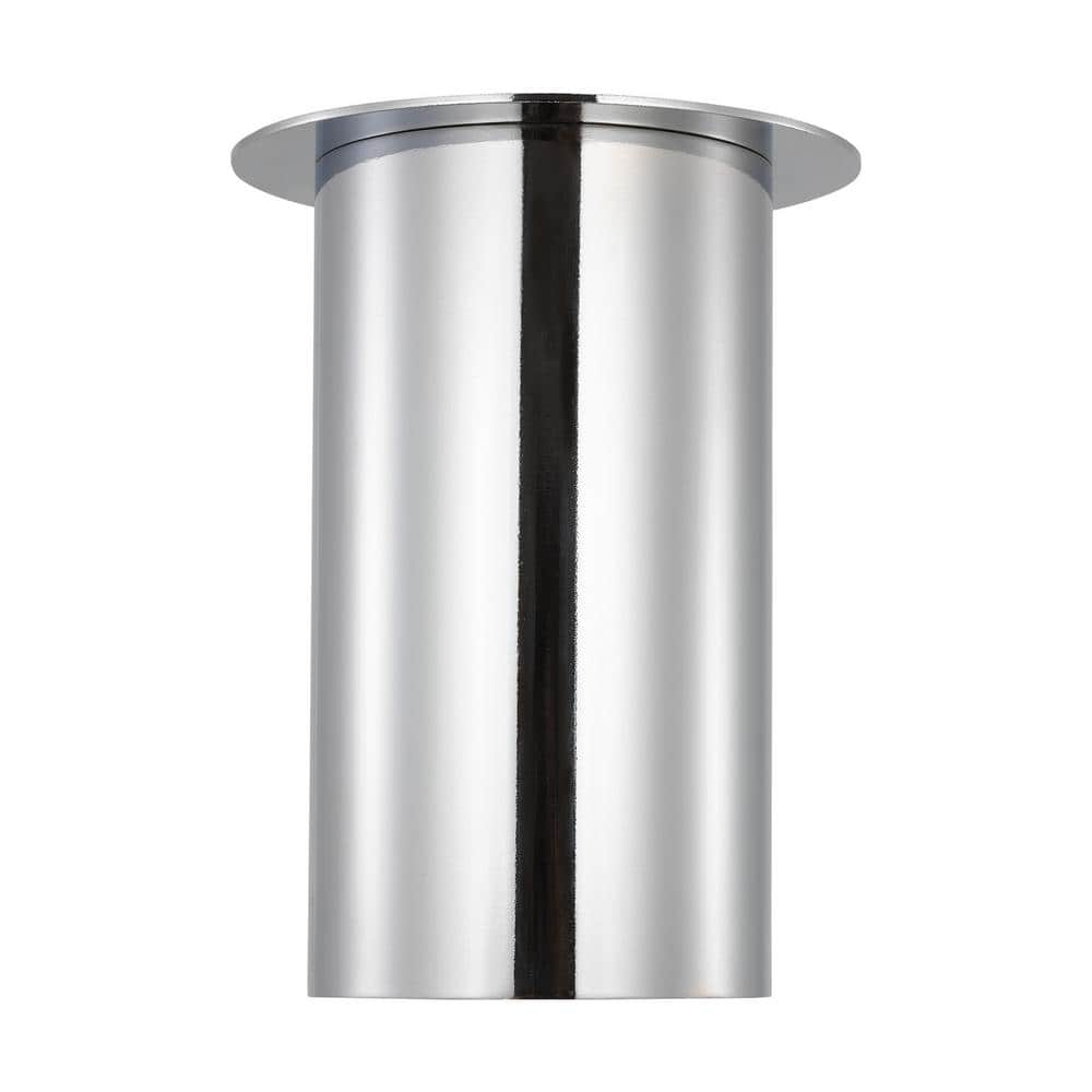 Archer 5.5 in. 1-Light Chrome Small Flush Mount with Steel Shade and No Bulbs Included price history on PriceWatchPro