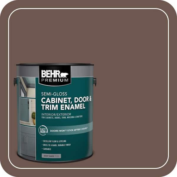 1 gal. #N170-6 Natural Bark Semi-Gloss Enamel Interior/Exterior Cabinet, Door & Trim Paint