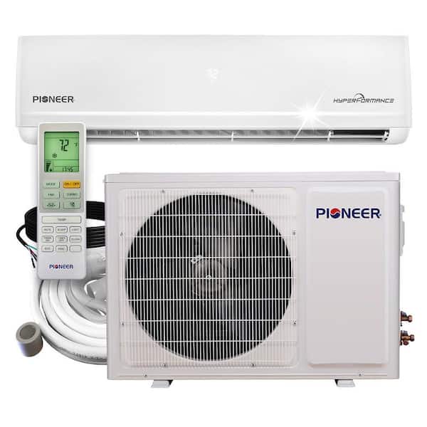 Pioneer Hyperformance WYF 9,000 BTU 0.75 Ton Ductless Inverter Mini Split Hyper Heat Pump Wi-Fi ENERGY-STAR Air Conditioner 230V