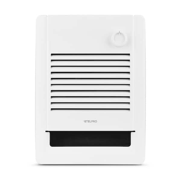 240-Volt 1000-Watt Electric Wall Fan Heater with Built-In Mechanical Thermostat