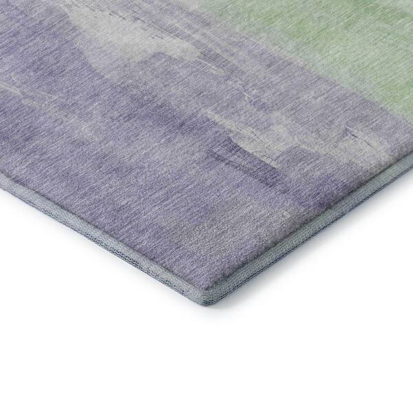 Mayfield Premium Machine Washable Abstract AMF1844 Lavender 10 ft. x 14 ft. Area Rug