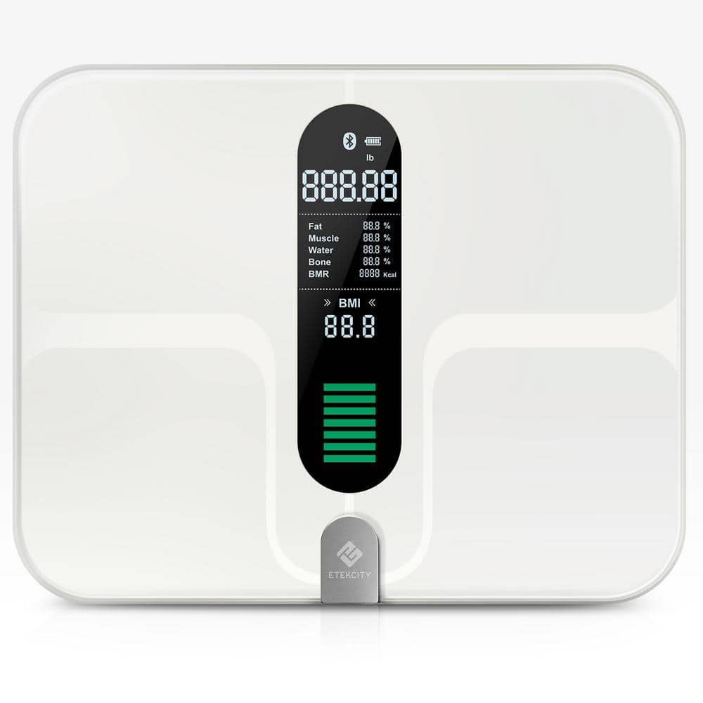 Etekcity White Ultrawide Smart Fitness Scale SHHMBFECSUS0036 - The