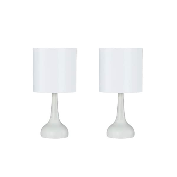 White Metal Table Lamp, White Lamp Shades At Home Depot