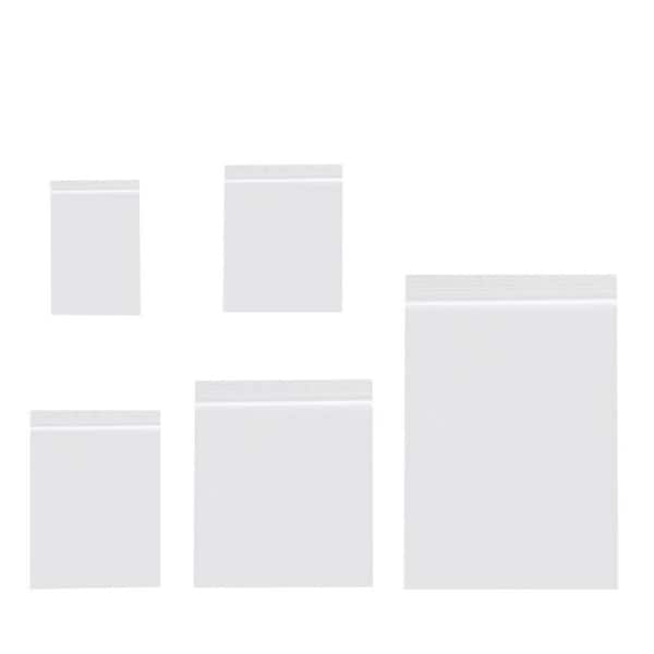 500 Pcs Small Plastic Bags Clear Assorted Sizes Resealable Poly Bags for Jewelry Pill Storage Candy Packaging