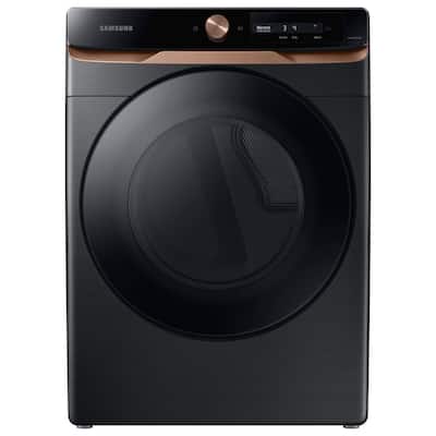 7.5 cu. ft. AI Smart Dial Electric Dryer in Brushed Black with Super Speed Dry and MultiControl