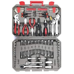 1/4 in. x 3/8 in. Mechanics Tools Set with Carrier Included (95-Pieces)