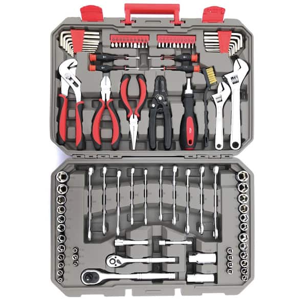 Apollo 1/4 in. x 3/8 in. Mechanics Tools Set with Carrier Included (95-Pieces)