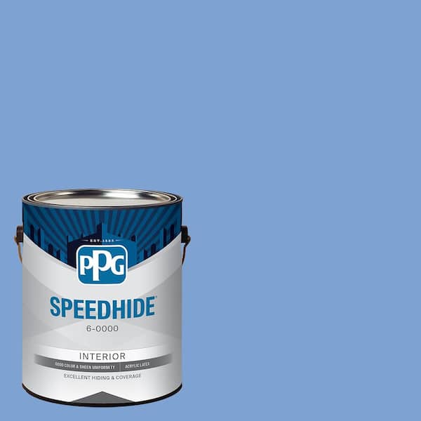 SPEEDHIDE 1 gal. PPG1244-4 Boudoir Blue Satin Interior Paint