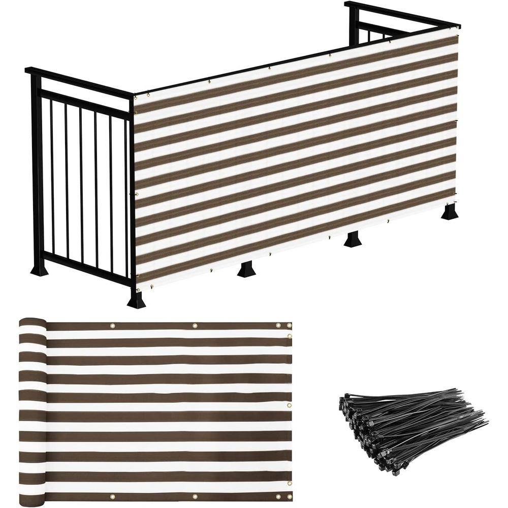 Cubilan 3'x15' Deck Balcony Privacy Screen for Deck Pool Fence Railings