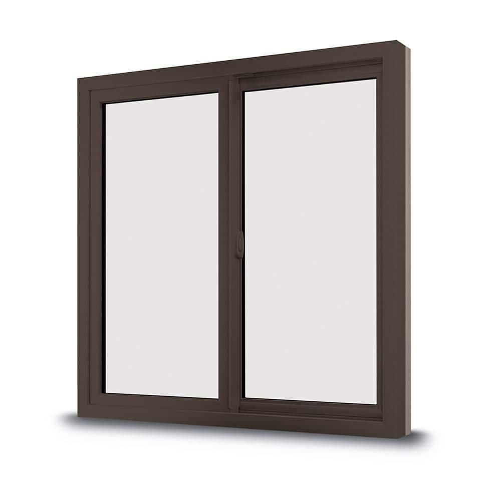100 Series 59.5 in. x 47.5 in. Dark Bronze Active Left Gliding Composite Window w/Dark Bronze Int & Hdw, SmartSun Glass price history on PriceWatchPro