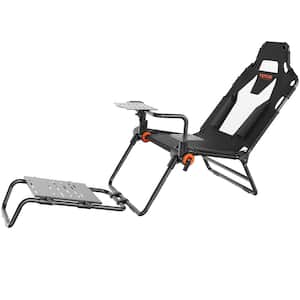 Racing Wheel Stand Foldable Carbon Steel Driving Simulator Cockpit Adjustable Pedal and Seat Fit Most Wheels and Pedals